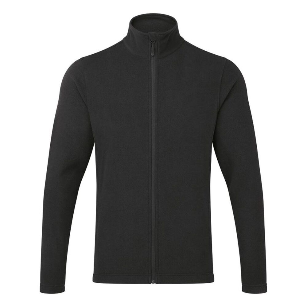 Premier Mens Recyclight Full Zip Fleece Jacket / Black